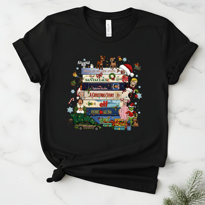 90s Christmas tshirt, Retro Holiday tee,  Xmas tee, 90s Movie tee, cozy Winter Gift for Her and him, Cute xmas tshirt. gift