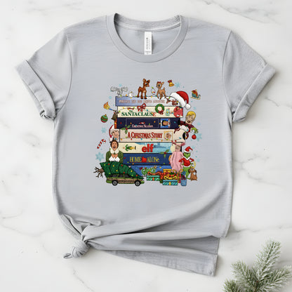 90s Christmas tshirt, Retro Holiday tee,  Xmas tee, 90s Movie tee, cozy Winter Gift for Her and him, Cute xmas tshirt. gift