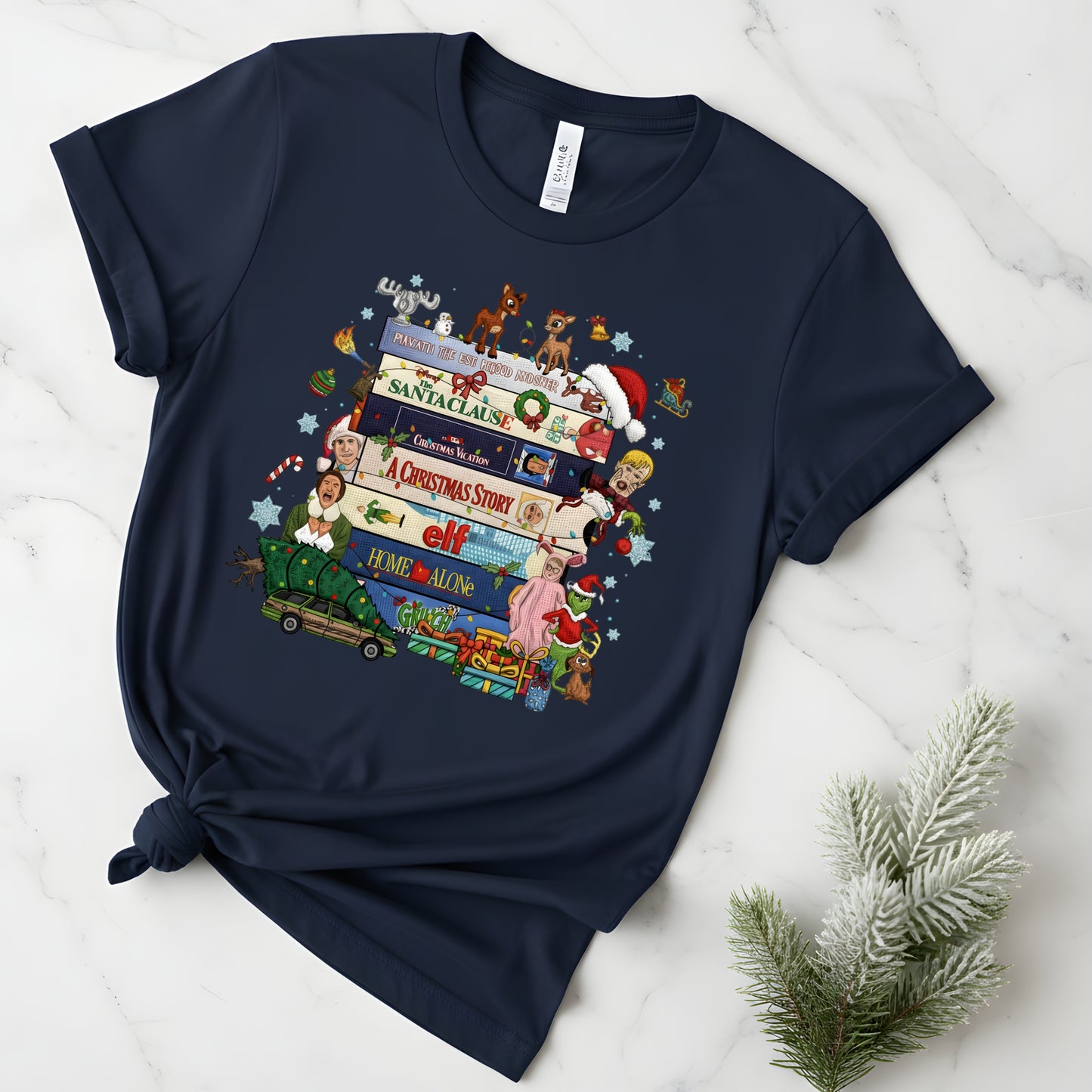 90s Christmas tshirt, Retro Holiday tee,  Xmas tee, 90s Movie tee, cozy Winter Gift for Her and him, Cute xmas tshirt. gift
