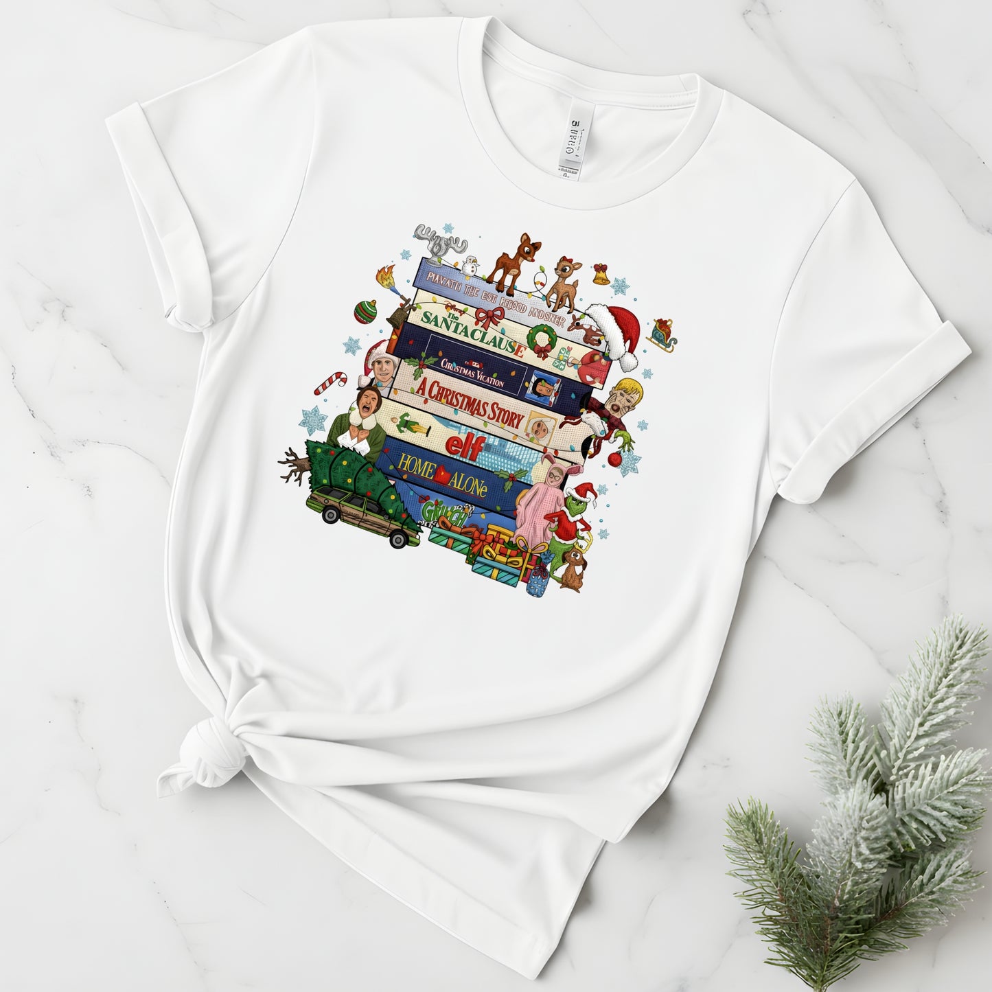 90s Christmas tshirt, Retro Holiday tee,  Xmas tee, 90s Movie tee, cozy Winter Gift for Her and him, Cute xmas tshirt. gift