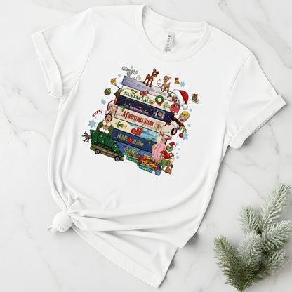 90s Christmas tshirt, Retro Holiday tee,  Xmas tee, 90s Movie tee, cozy Winter Gift for Her and him, Cute xmas tshirt. gift