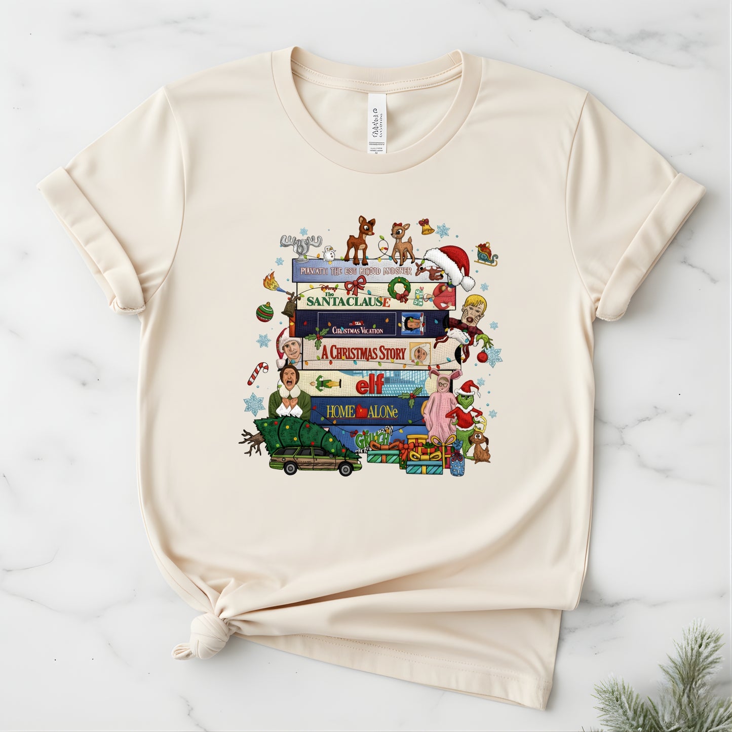 90s Christmas tshirt, Retro Holiday tee,  Xmas tee, 90s Movie tee, cozy Winter Gift for Her and him, Cute xmas tshirt. gift