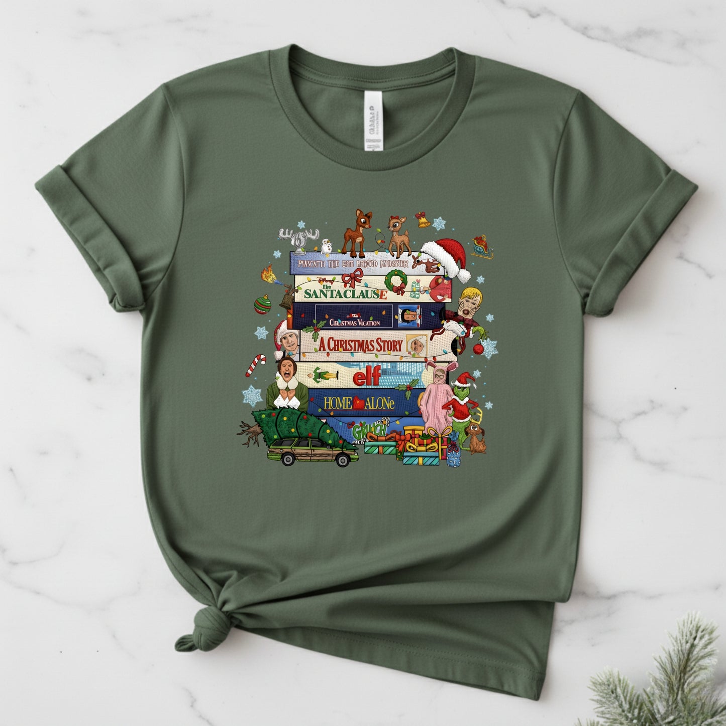 90s Christmas tshirt, Retro Holiday tee,  Xmas tee, 90s Movie tee, cozy Winter Gift for Her and him, Cute xmas tshirt. gift