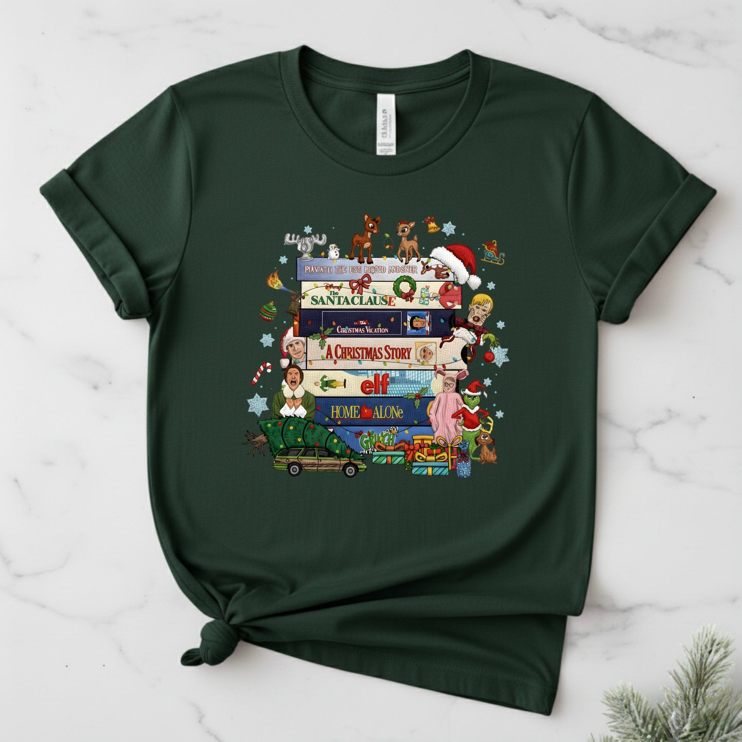 90s Christmas tshirt, Retro Holiday tee,  Xmas tee, 90s Movie tee, cozy Winter Gift for Her and him, Cute xmas tshirt. gift