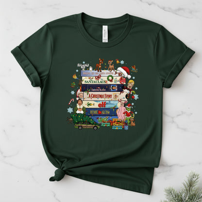 90s Christmas tshirt, Retro Holiday tee,  Xmas tee, 90s Movie tee, cozy Winter Gift for Her and him, Cute xmas tshirt. gift