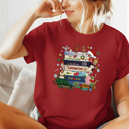 90s Christmas tshirt, Retro Holiday tee,  Xmas tee, 90s Movie tee, cozy Winter Gift for Her and him, Cute xmas tshirt. gift