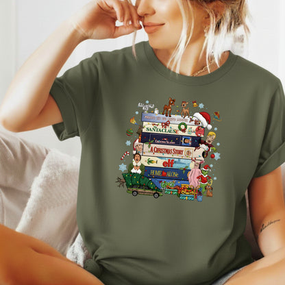 90s Christmas tshirt, Retro Holiday tee,  Xmas tee, 90s Movie tee, cozy Winter Gift for Her and him, Cute xmas tshirt. gift