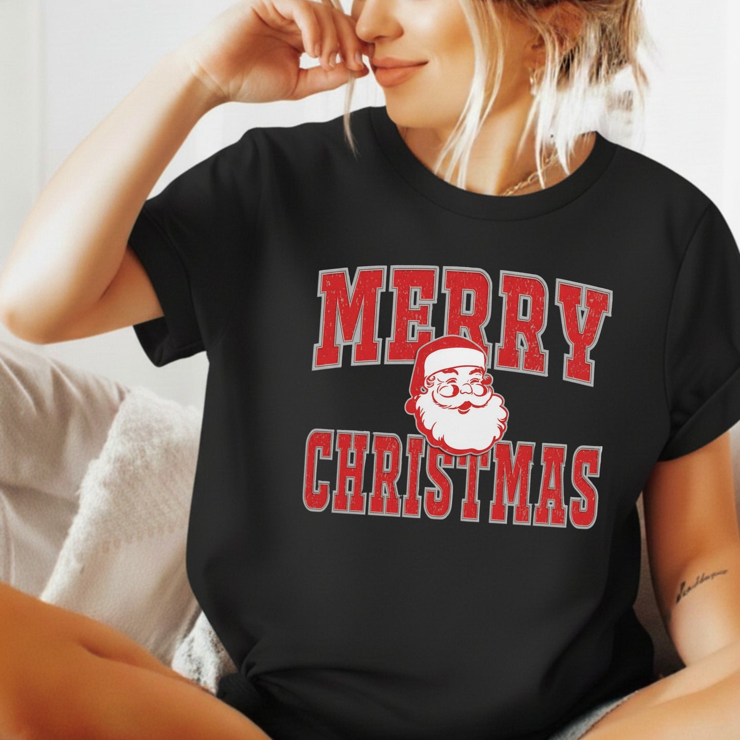 Merry Christmas Santa tee: Unisex Holiday Season Shirt