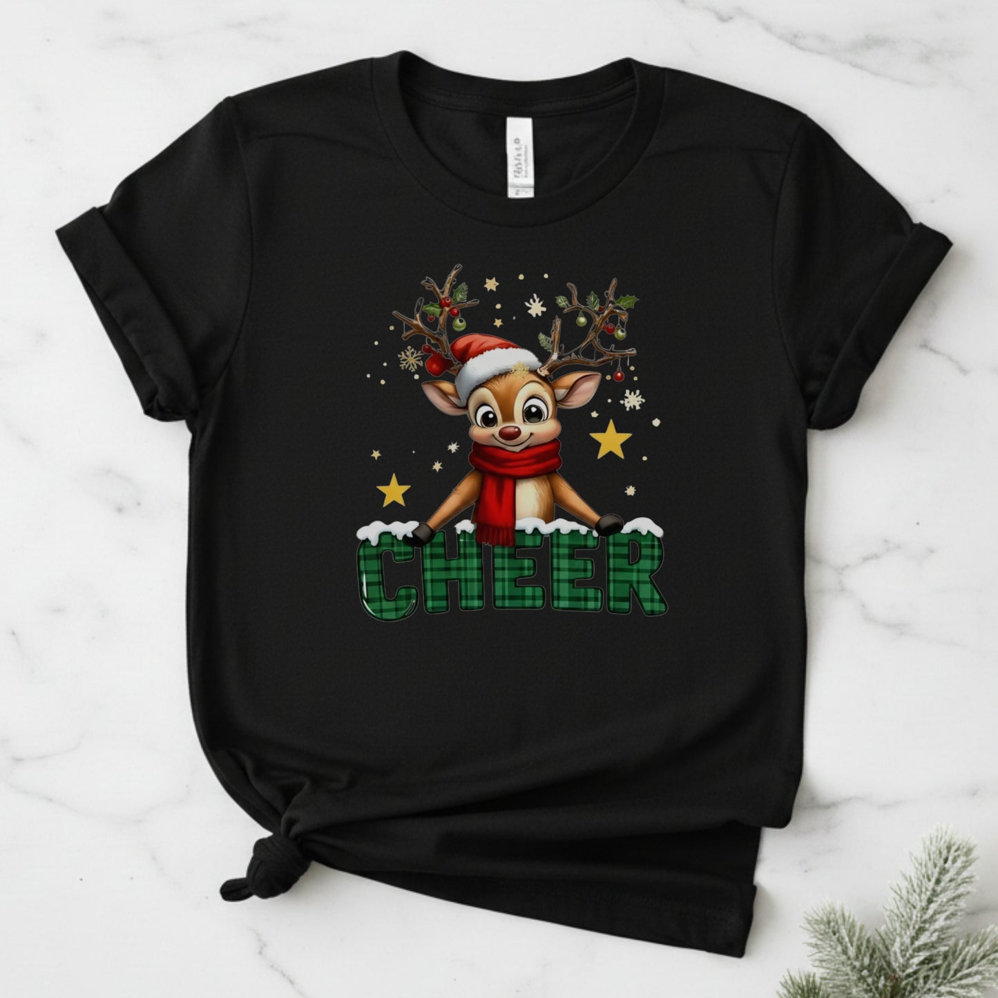 CHEER Reindeer Unisex Tee