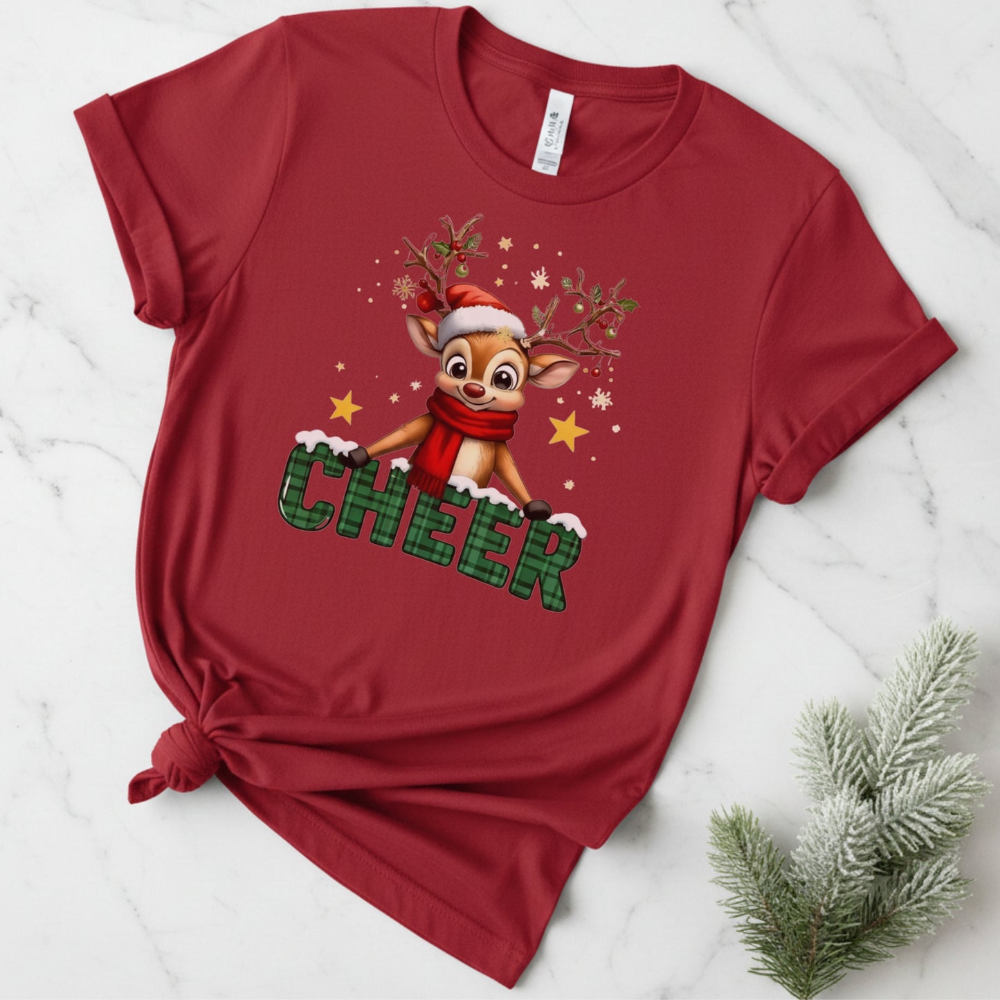 CHEER Reindeer Unisex Tee