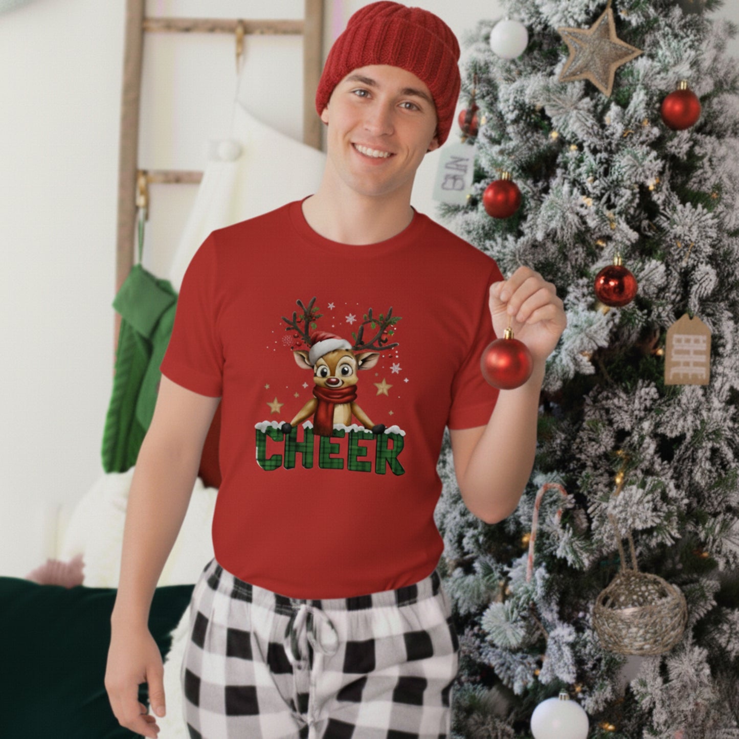 CHEER Reindeer Unisex Tee