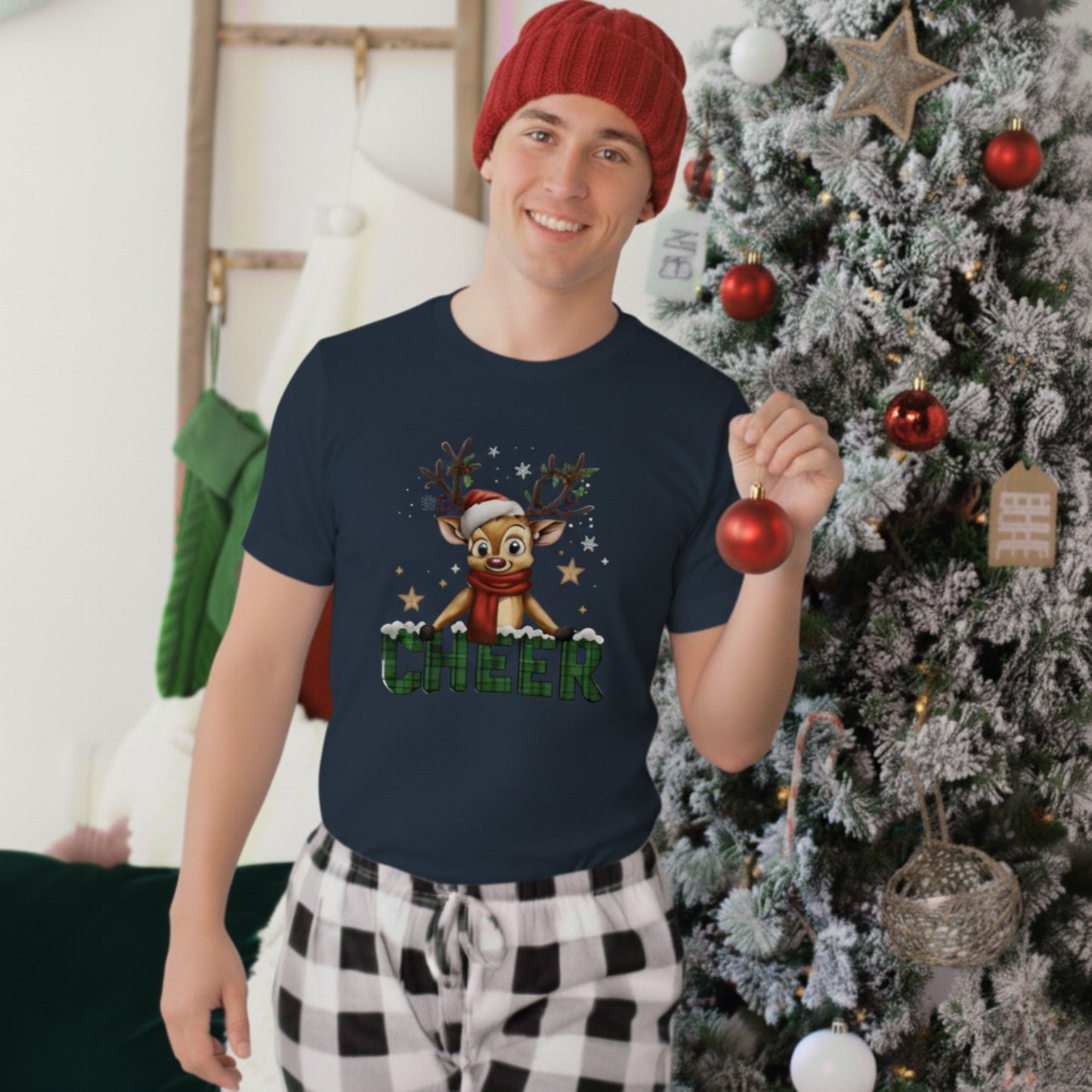 CHEER Reindeer Unisex Tee