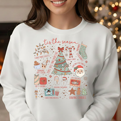 the Season Christmas Sweatshirt - Holiday Graphic Crewneck