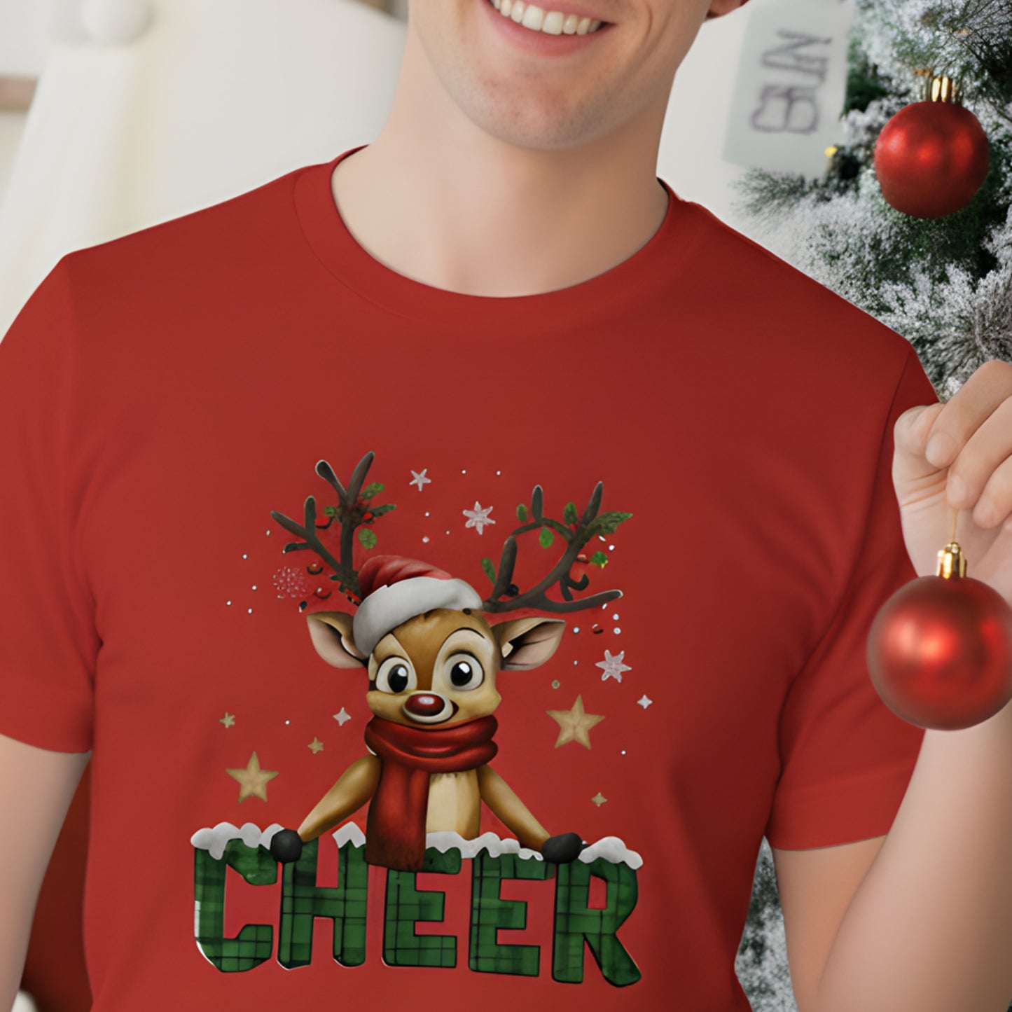 CHEER Reindeer Unisex Tee